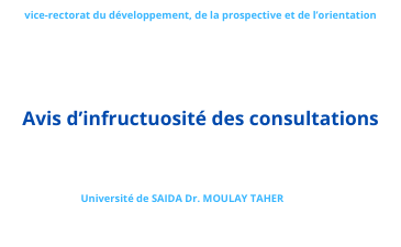 Avis d&rsquo;infructuosité des consultations N°28, N°30 et N°31