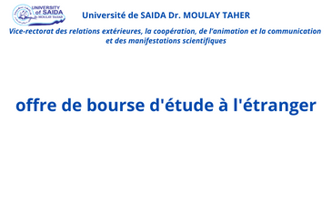 Offre de bourse d&rsquo;études à l&rsquo;étranger