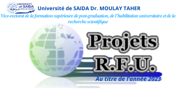 Lancement de la session de soumission des nouveaux PRFU au titre de l&rsquo;année 2023