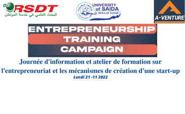 Journée d’information et atelier de formation sur l’entreprenariat et les mécanismes de création d’une start-up