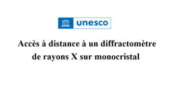 Appel pour l’accès à distance à un diffractomètre de rayons X sur monocristal