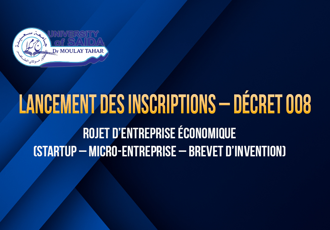 Lancement des inscriptions au Décret 008